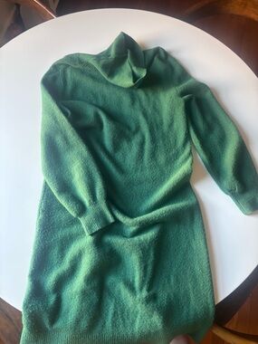 J. Crew Emerald Green Cowl Neck Sweater Dress